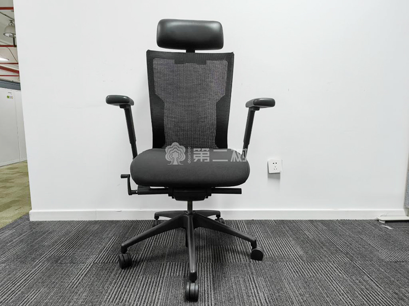9成新诺梵二手办公椅电脑椅网布转椅职员椅子 带头枕