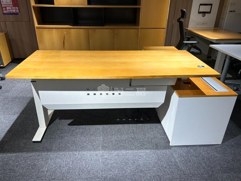 品牌二手经理桌板式班台老板桌L型办公桌主管行政桌子带副柜