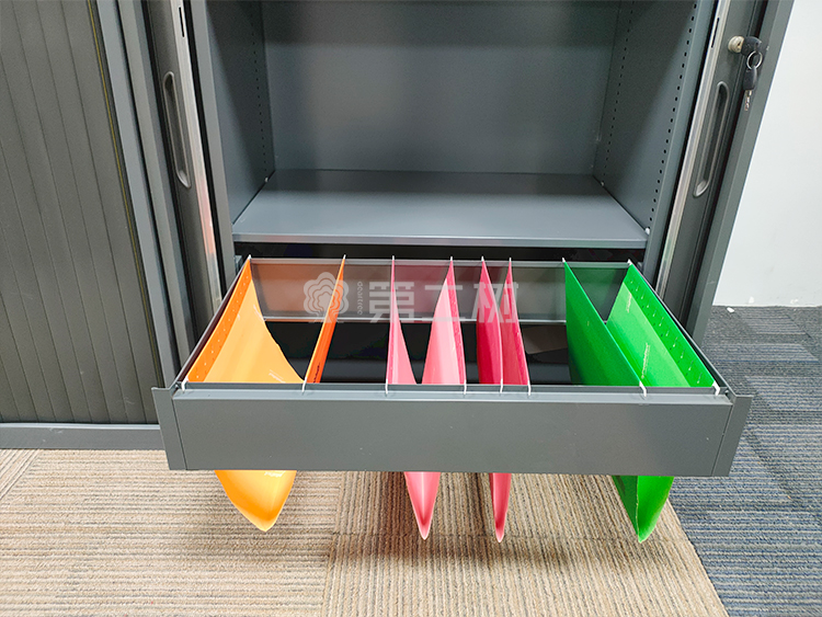 9成新全钢二手文件柜办公柜卷门柜中柜分层储物柜钢制柜