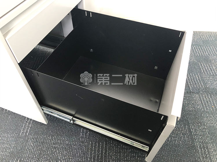 9成新科誉Posh二手钢制活动柜桌下小推柜 三抽储物柜文件柜