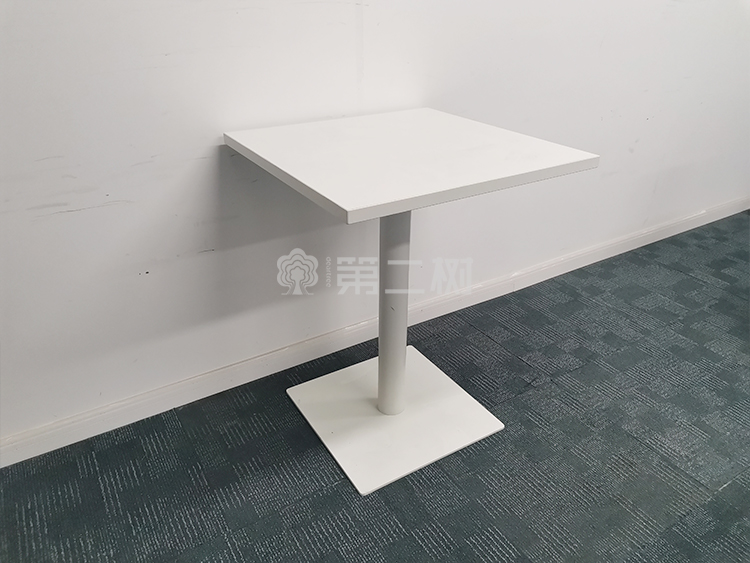 9成新欧林白色二手洽谈桌小方桌办公室会客桌椅接待桌椅