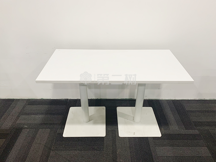 9成新诺伟二手会议桌中小型洽谈桌白色开会长条桌子