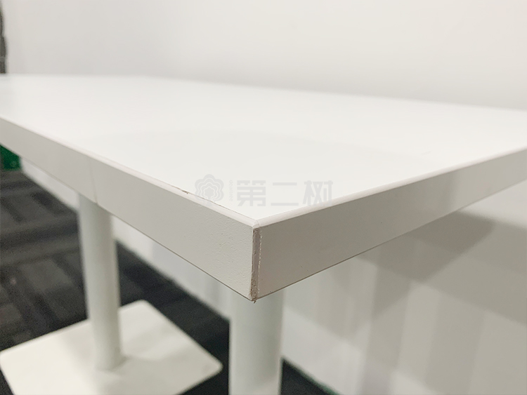 9成新诺伟二手会议桌中小型洽谈桌白色开会长条桌子