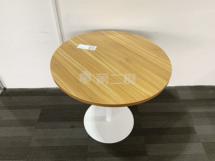 9成新诺梵二手会议桌圆形洽谈桌小型圆桌接待会客桌子