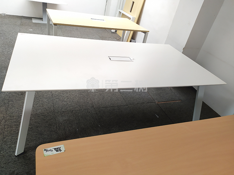 全新会议桌板式洽谈培训桌子 白色简约 2.2米尺寸