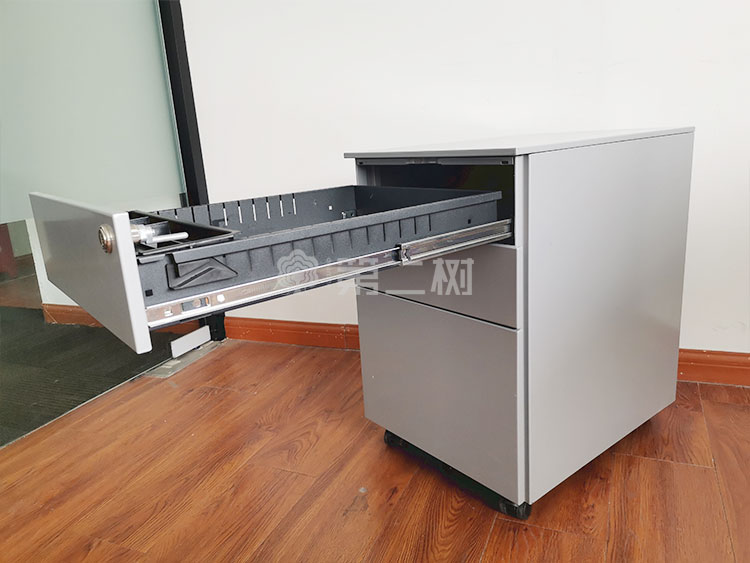 9成新世楷Steelcase二手活动柜钢制柜小推柜三抽桌下储物柜子