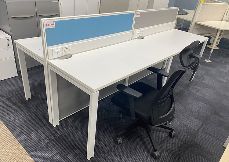 95成新诺伟二手职员屏风工位 开放式办公桌电脑桌员工桌子