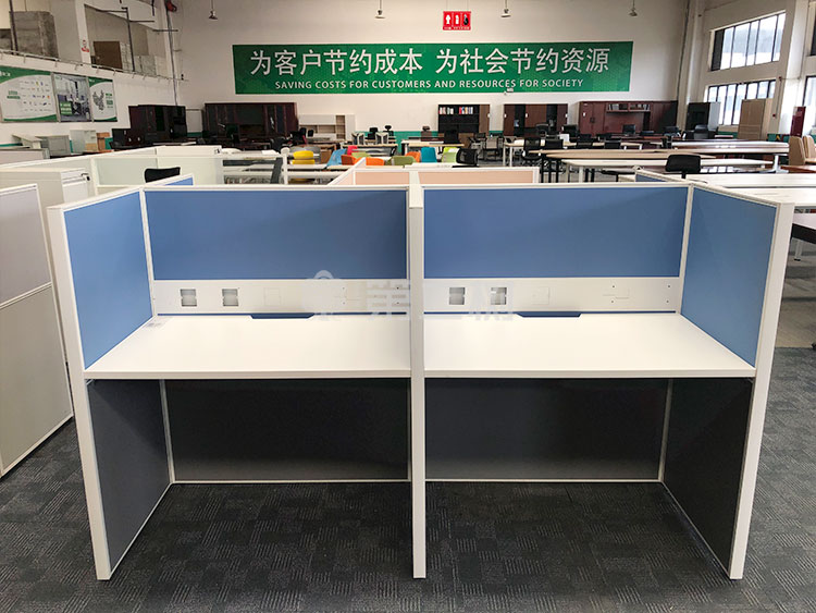 9成新诺梵二手屏风工位办公桌电脑桌职员高屏风桌子 1米尺寸