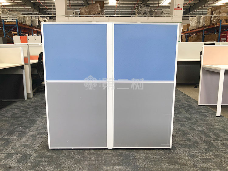 9成新诺梵二手屏风工位办公桌电脑桌职员高屏风桌子 1米尺寸