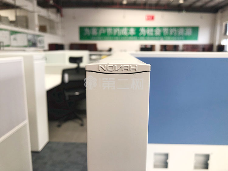 9成新诺梵二手屏风工位办公桌电脑桌职员高屏风桌子 1米尺寸