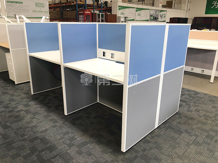 9成新诺梵二手屏风工位办公桌电脑桌职员高屏风桌子 1米尺寸