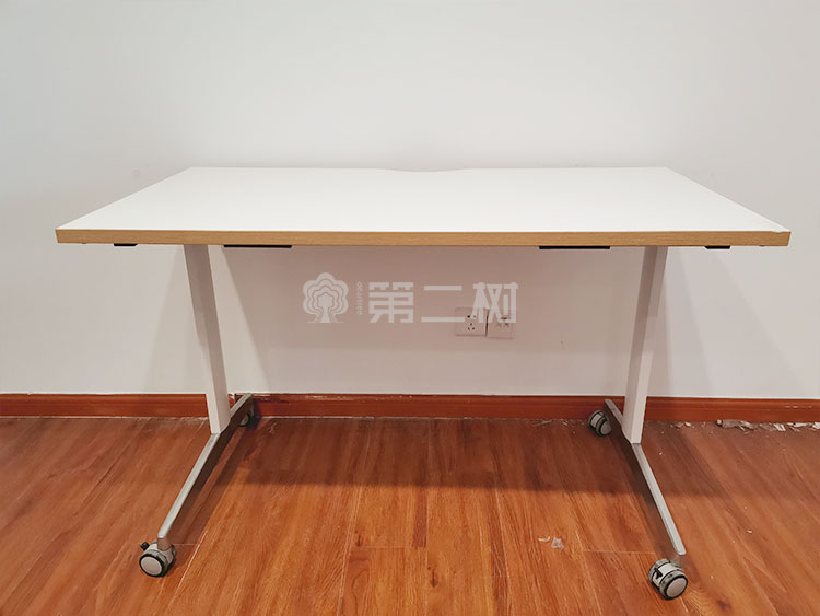 9成新欧林二手折叠桌会议桌洽谈桌长条培训桌子 可移动可折叠