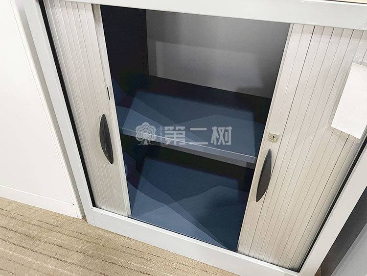 9成新欧美Ultra二手文件柜办公柜两层储物柜钢制卷门柜子中柜