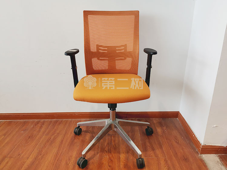 9成新橙色二手办公椅电脑椅员工转椅职员升降椅家用二手网布椅子
