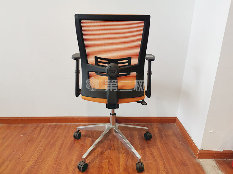 9成新橙色二手办公椅电脑椅员工转椅职员升降椅家用二手网布椅子