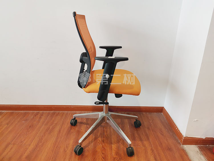 9成新橙色二手办公椅电脑椅员工转椅职员升降椅家用二手网布椅子