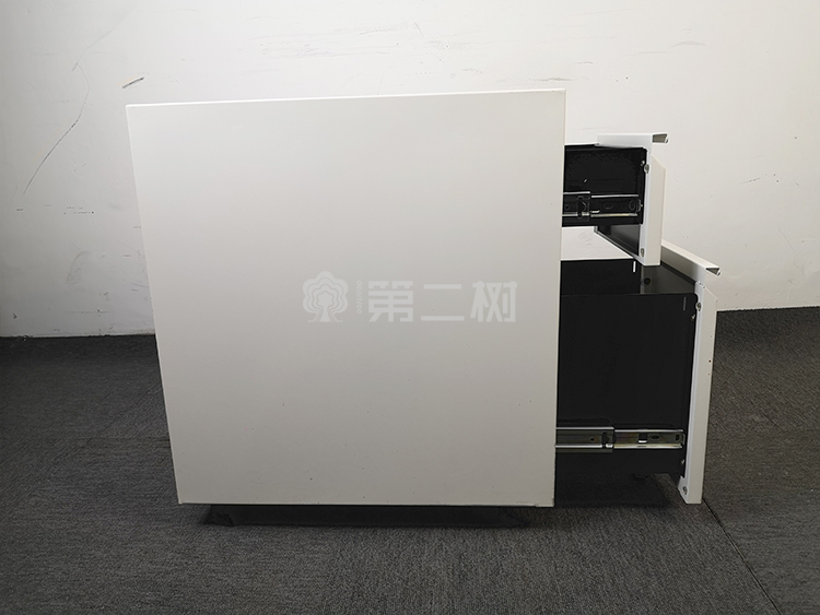 科誉Posh二手钢制柜密码锁两抽柜 桌下活动柜小推柜