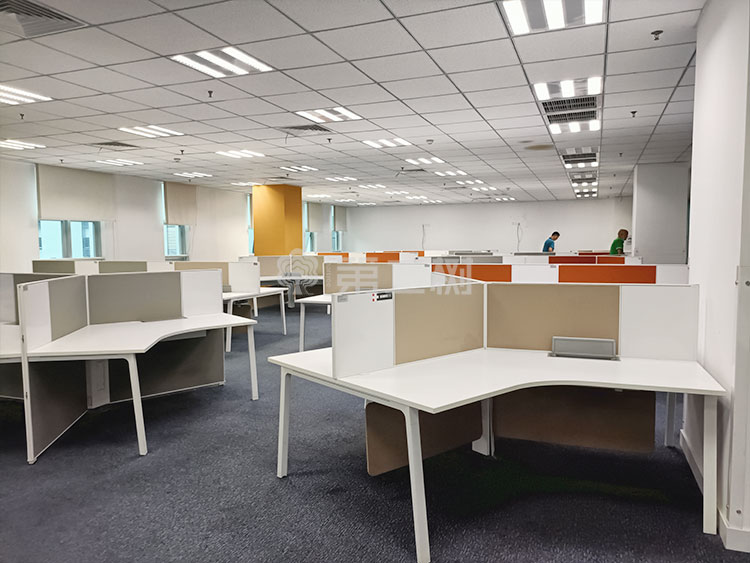 9成新世楷Steelcase 二手办公桌电脑桌异型Y型屏风工位职员桌