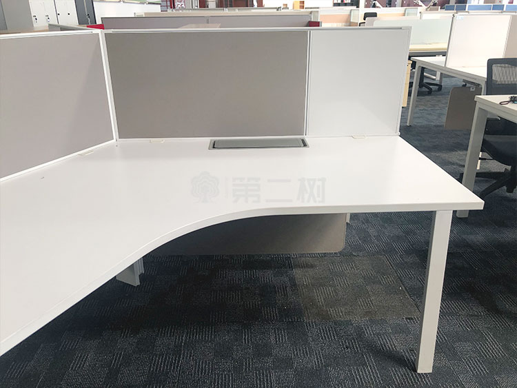 9成新世楷Steelcase 二手办公桌电脑桌异型Y型屏风工位职员桌