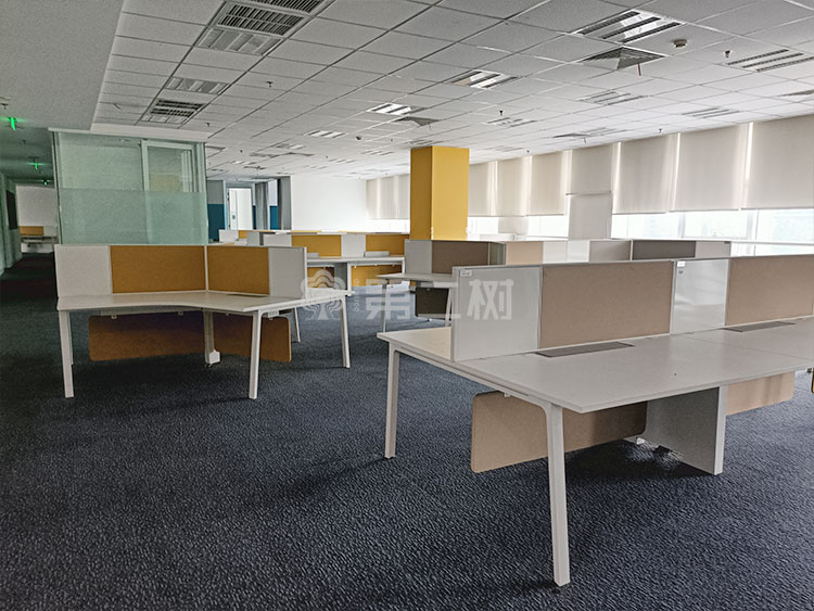 9成新世楷Steelcase 二手办公桌电脑桌异型Y型屏风工位职员桌