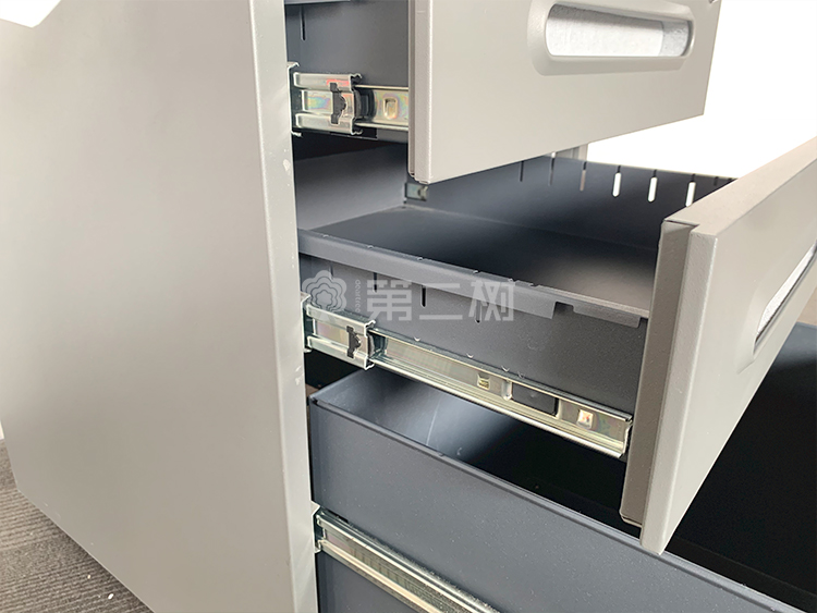 三抽二手活动柜抽屉柜桌下小推柜 钢制密码柜 灵活移动