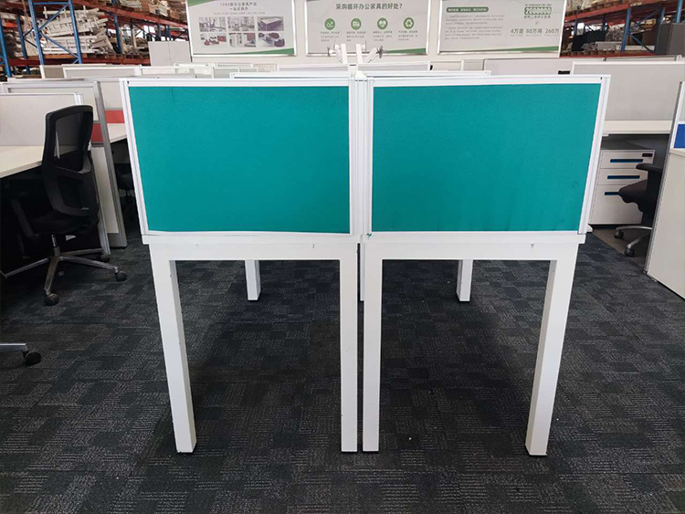 9成新国产二手高屏风工位办公桌电脑桌直条桌子职员办公桌椅