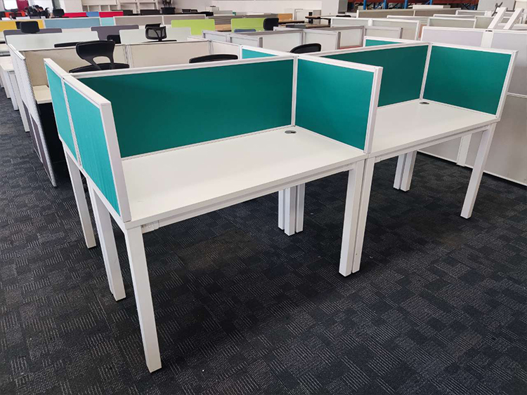 9成新国产二手高屏风工位办公桌电脑桌直条桌子职员办公桌椅