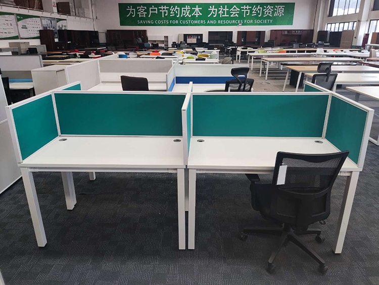 9成新国产二手高屏风工位办公桌电脑桌直条桌子职员办公桌椅