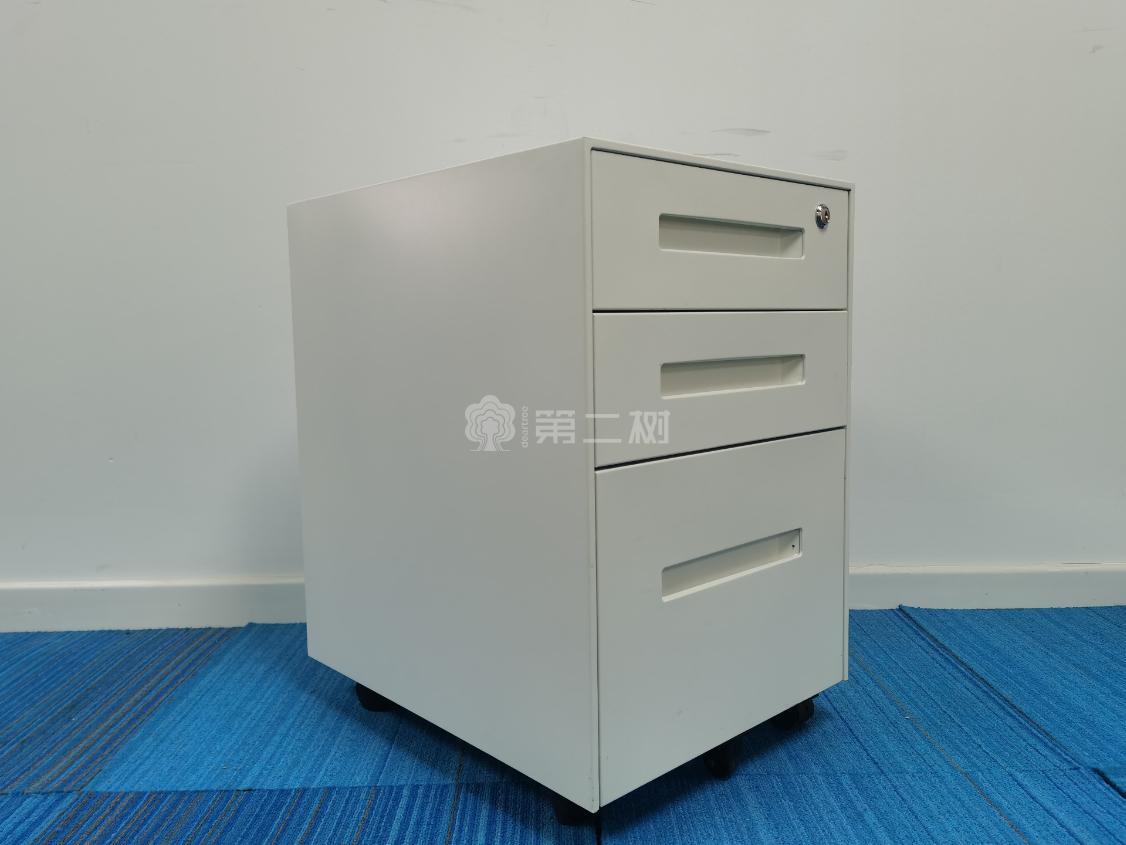 9成新全钢二手活动柜小推柜三抽柜桌下储物柜矮柜