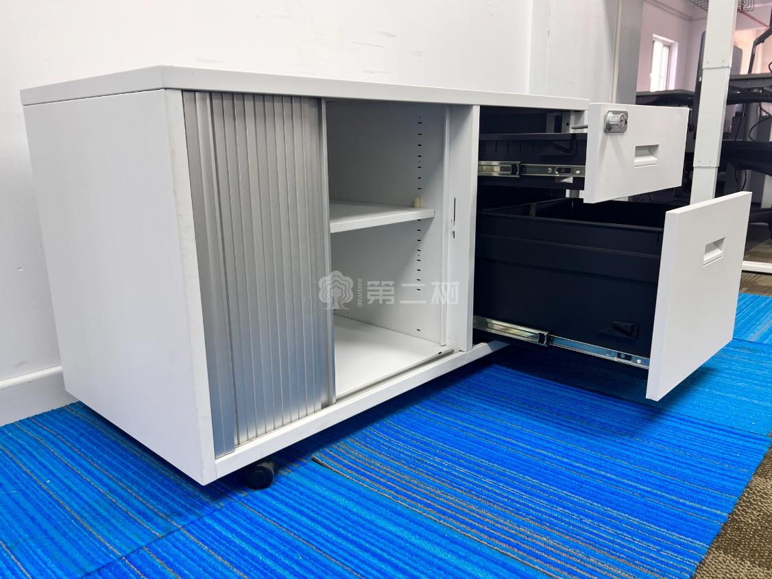 9成新世楷Steelcase二手储物柜钢制矮柜文件柜办公室矮柜子