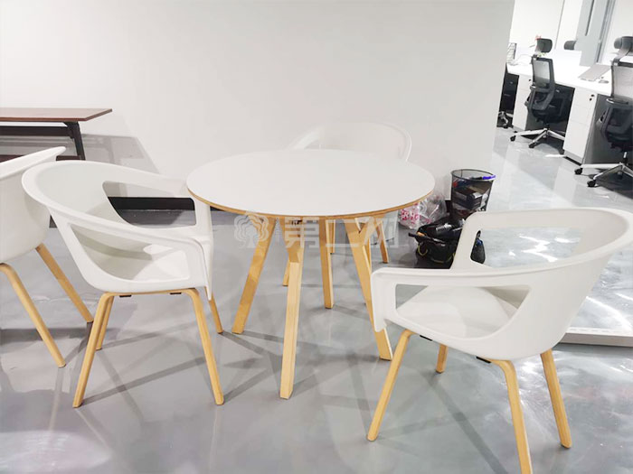 9成新白色二手会议桌椅洽谈桌椅接待会议桌子