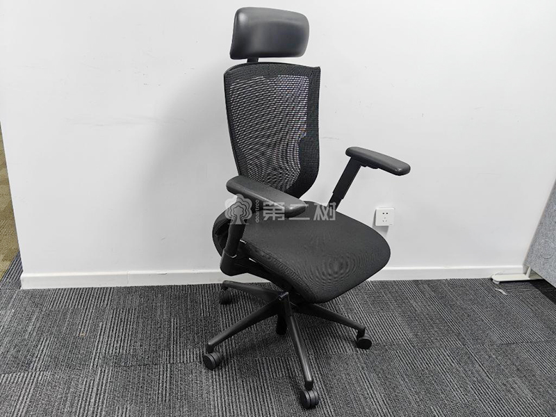 9成新诺梵二手办公椅电脑椅网布转椅职员椅子 带头枕
