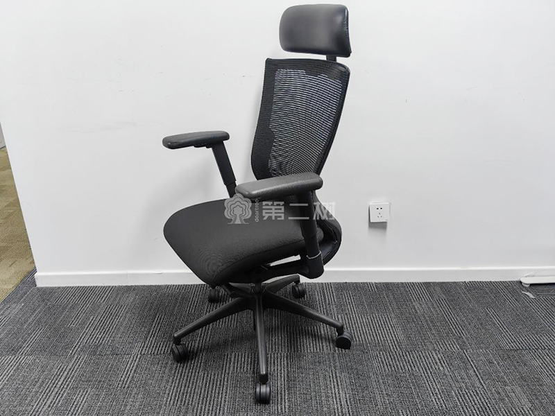 9成新诺梵二手办公椅电脑椅网布转椅职员椅子 带头枕