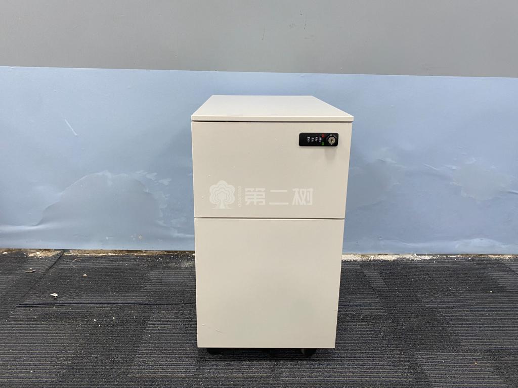 诺伟二手活动柜两抽小推柜可移动柜子钢制抽屉柜
