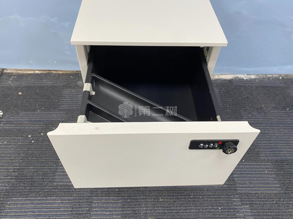 诺伟二手活动柜两抽小推柜可移动柜子钢制抽屉柜