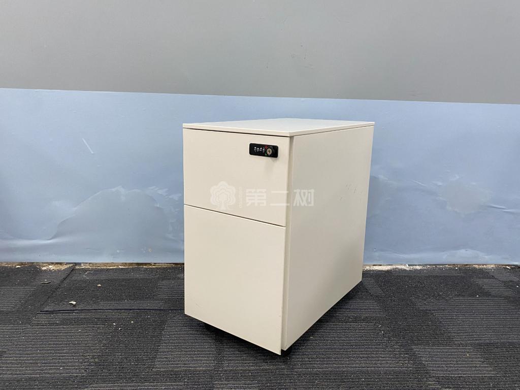 诺伟二手活动柜两抽小推柜可移动柜子钢制抽屉柜
