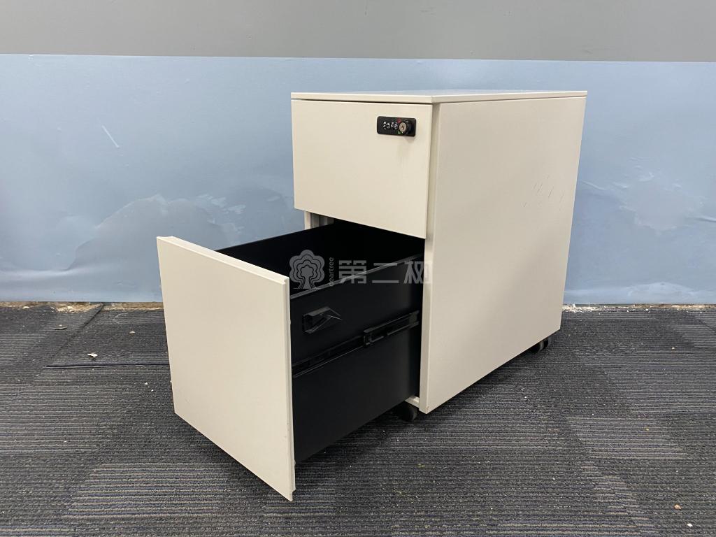 诺伟二手活动柜两抽小推柜可移动柜子钢制抽屉柜