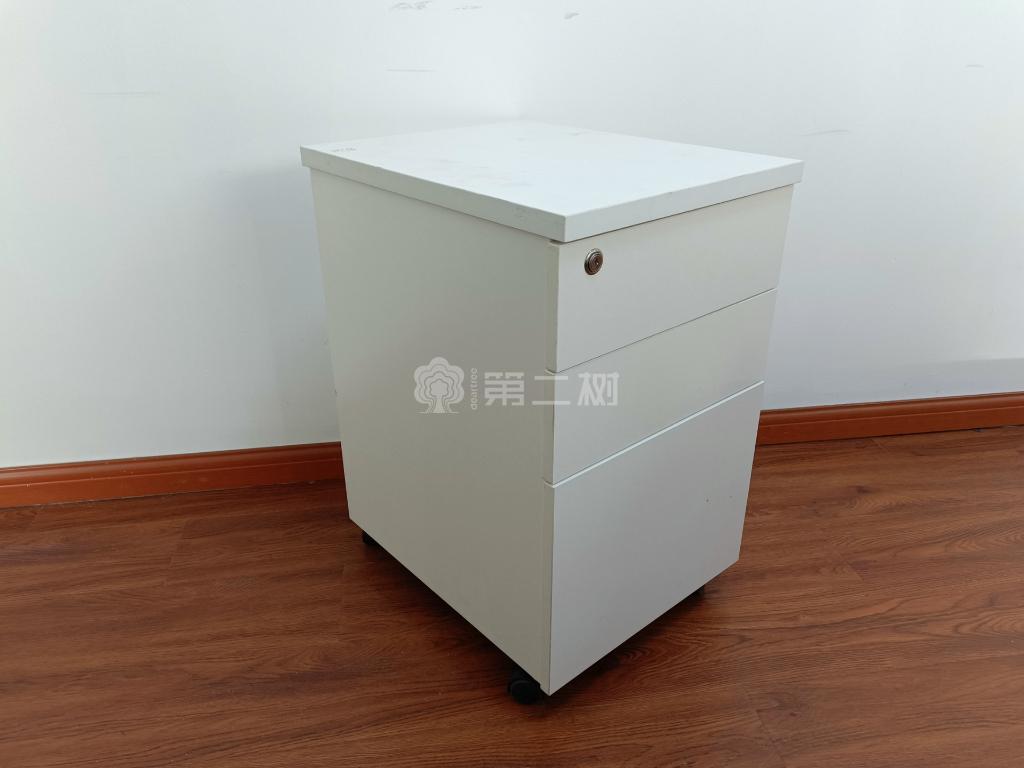 9成新木质二手活动柜小推柜三抽柜子桌下储物柜
