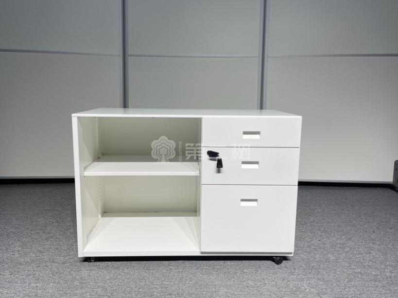白色二手矮柜文件柜办公柜储物钢制柜子