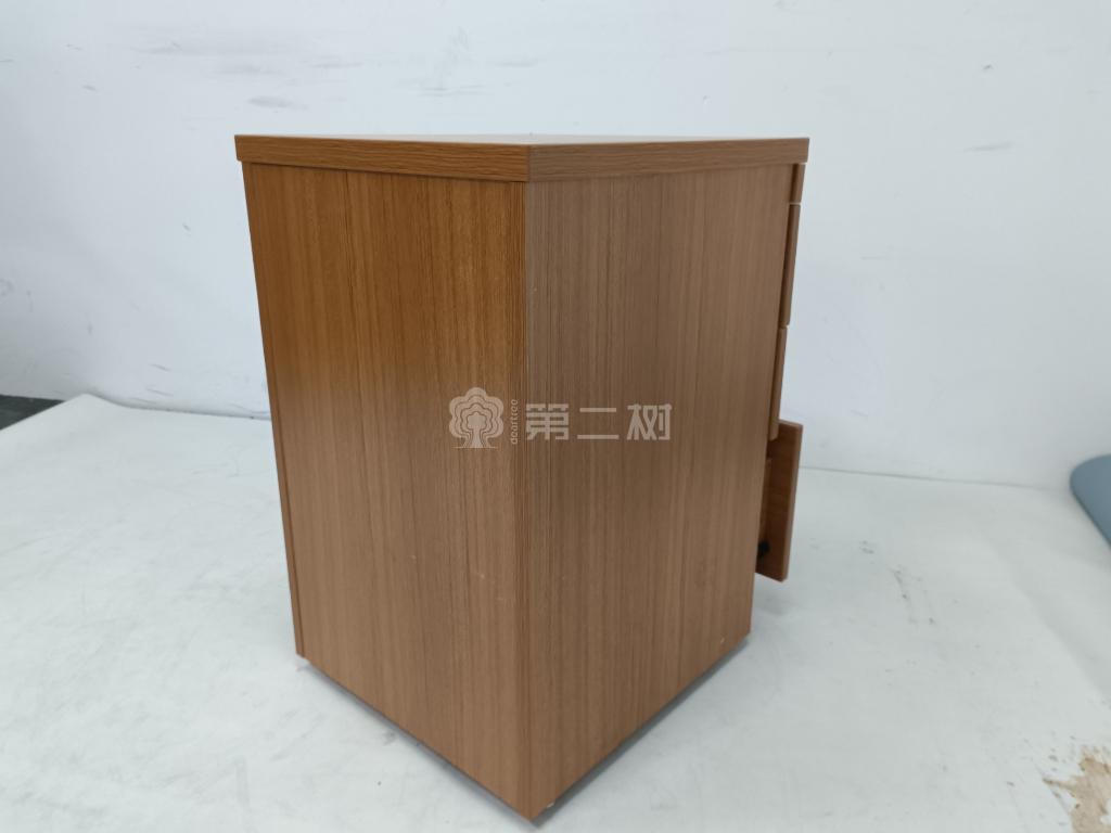 85成新国产二手活动柜木质小推柜三抽柜子桌下移动柜