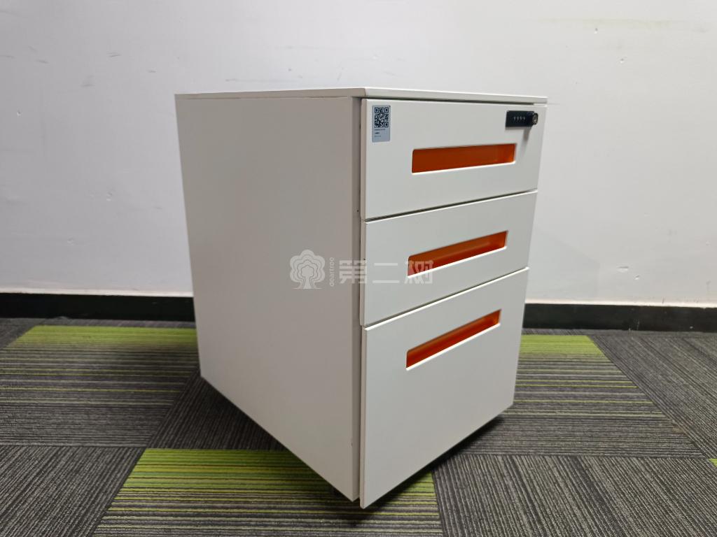 品牌二手活动柜钢制小推柜三抽可移动柜子桌下柜