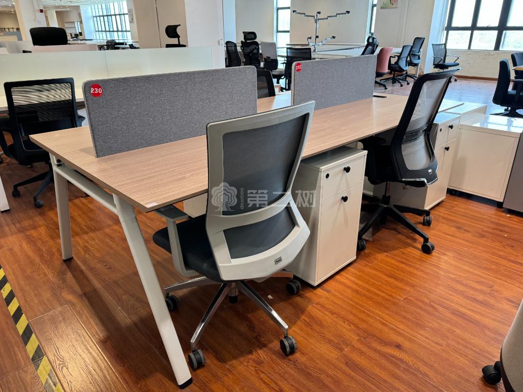 带固定柜二手办公桌电脑桌职员桌员工屏风工位 卡位桌子