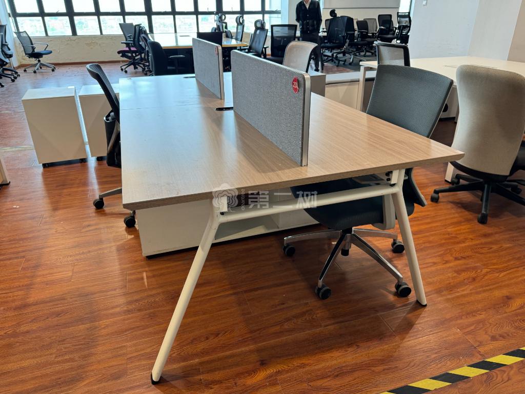 带固定柜二手办公桌电脑桌职员桌员工屏风工位 卡位桌子
