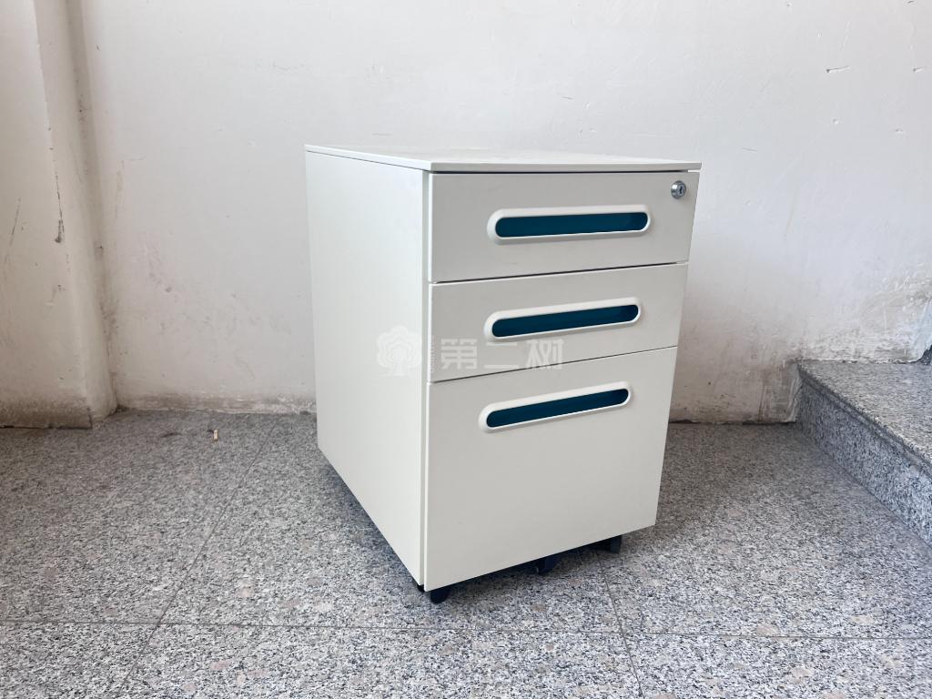 桌下二手小推柜活动柜钢制三抽柜储物柜子 可移动