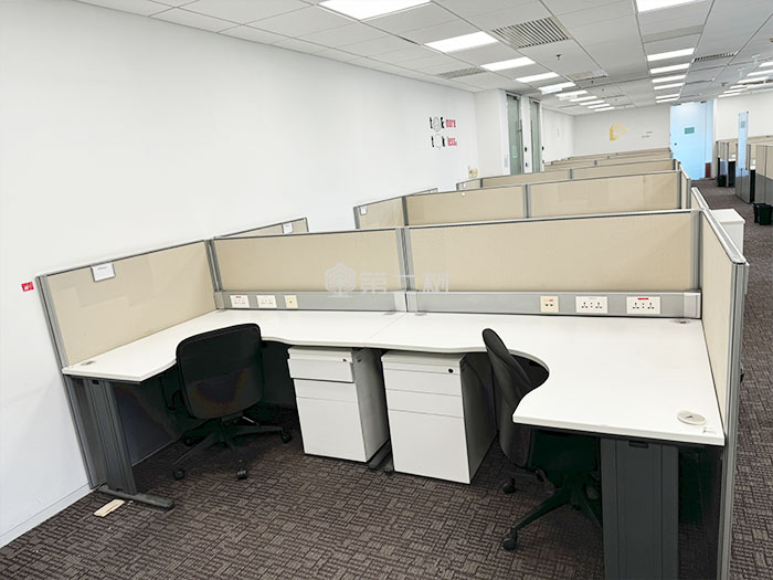 9成新品牌二手转角工位L型办公桌电脑桌职员桌屏风卡位