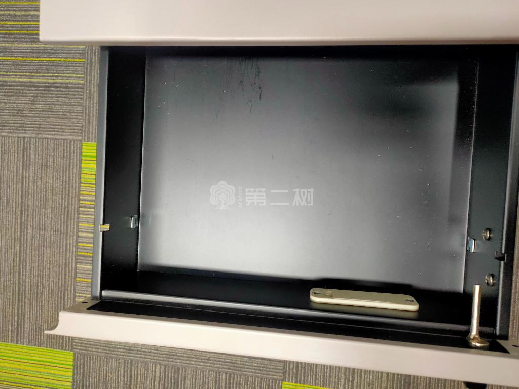 9成新灰色钢制二手小推柜活动柜储物柜文件柜三抽柜可移动