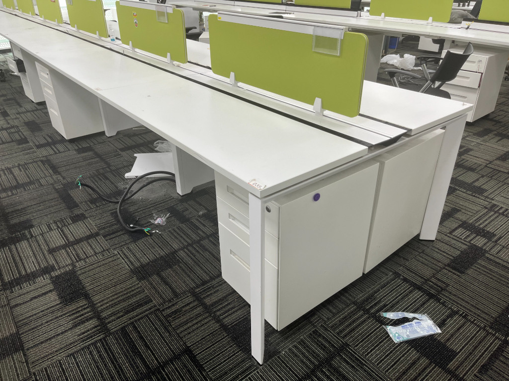 开放式二手办公桌职员桌屏风工位直条电脑桌员工桌