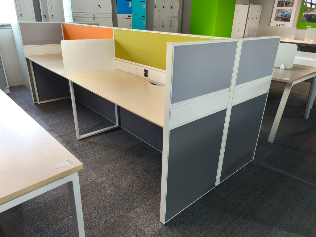 国誉Kokuyo二手办公桌开放式工位员工电脑桌职员桌长条桌子屏风工位