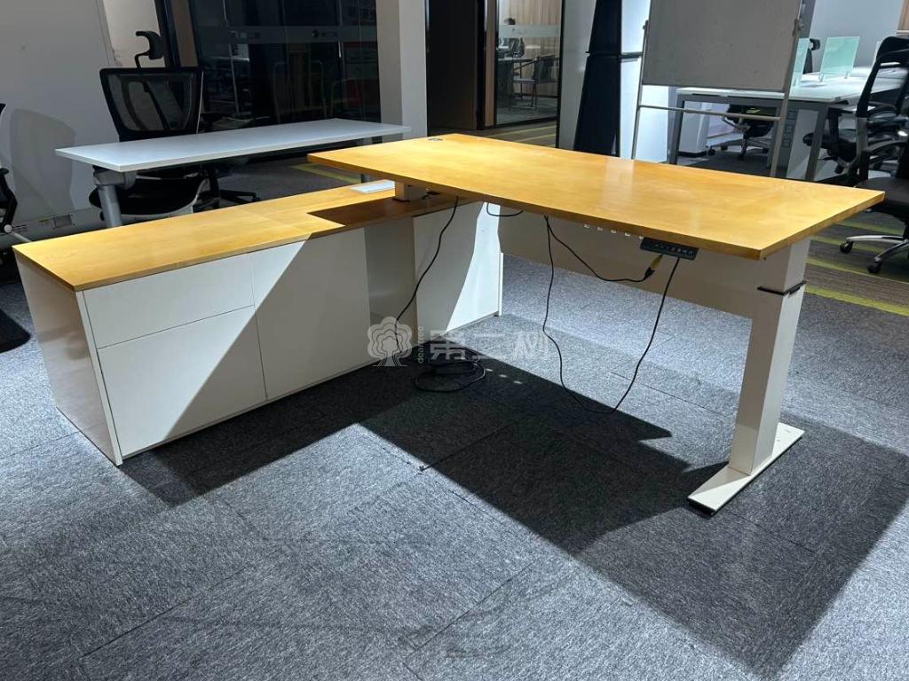 品牌二手经理桌板式班台老板桌L型办公桌主管行政桌子带副柜