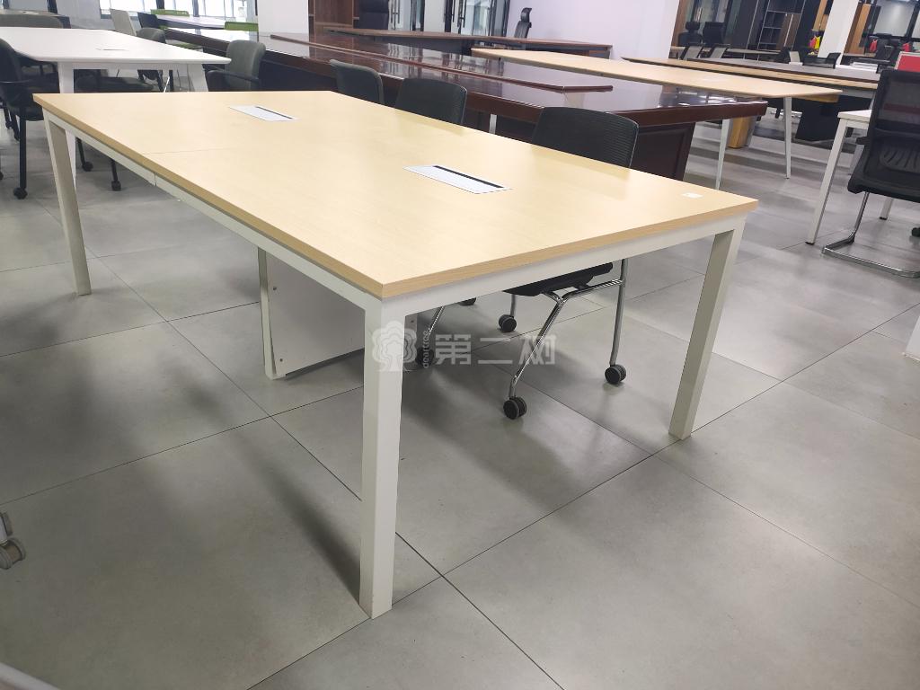 9成新国产二手会议桌板式直条长条桌子会议室办公桌